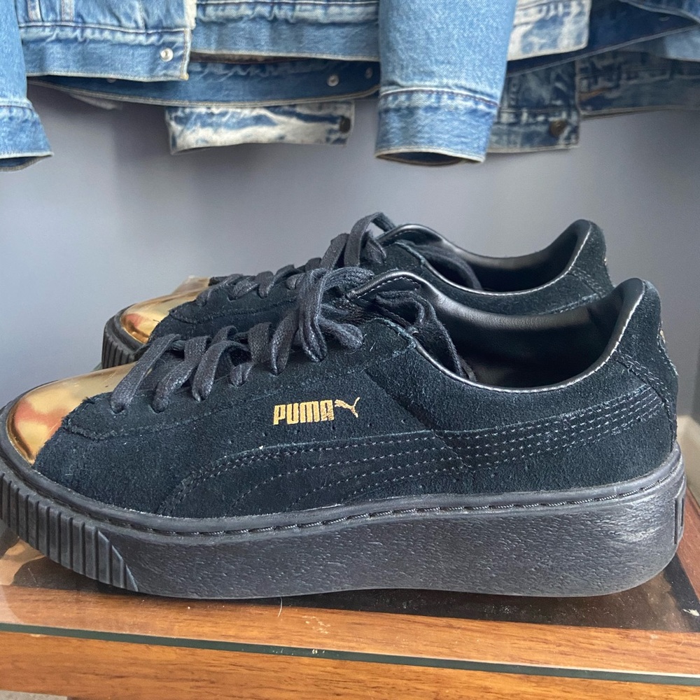 Fenty x Puma Gold Toe Sneakers